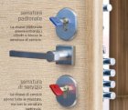 porta a porte a battente laser in maniglie cromate