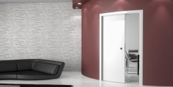 porta scorrevole in legno
